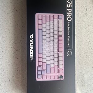 Pink and White Mechanical Keyboard